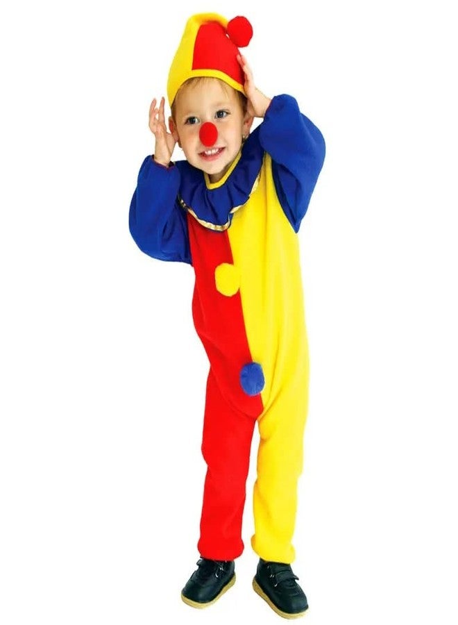 FANY Joker Dress For Kids| Costume with Cap and Nose| Multicolor| 2-8 years kids (4-5 years) - Image 3